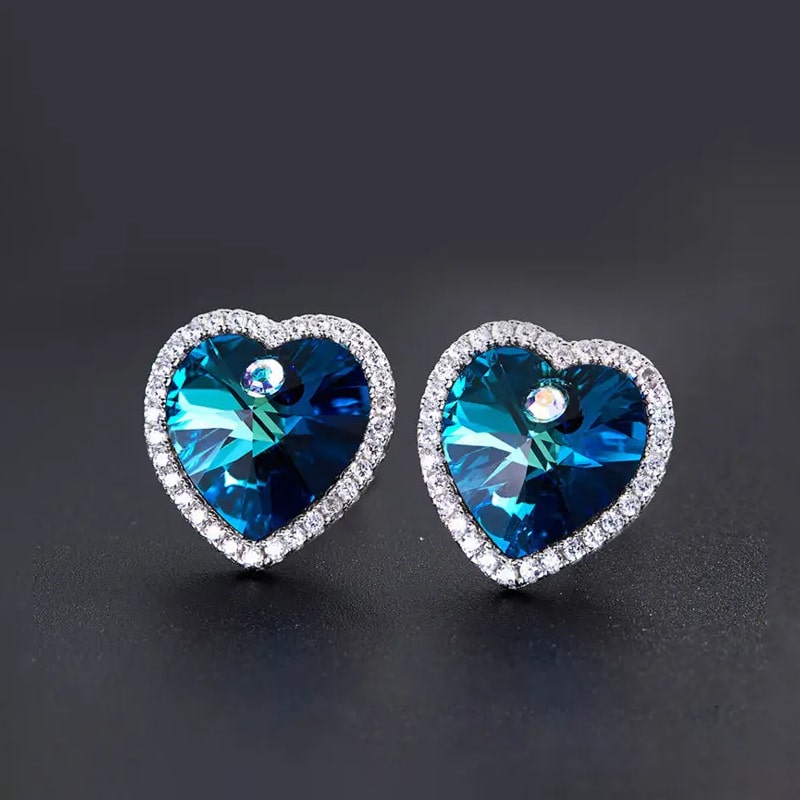 Boucles d'Oreilles Coeur de l'Ocean Titanic