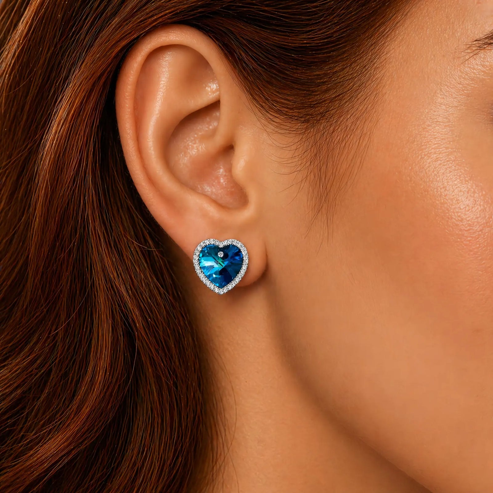 Boucles d'Oreilles Collier Coeur de l'Océan