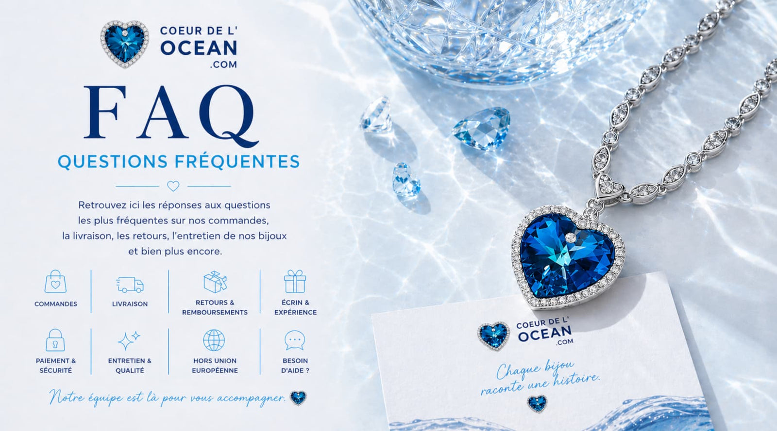 FAQ de la bijouterie coeur-de-locean.com