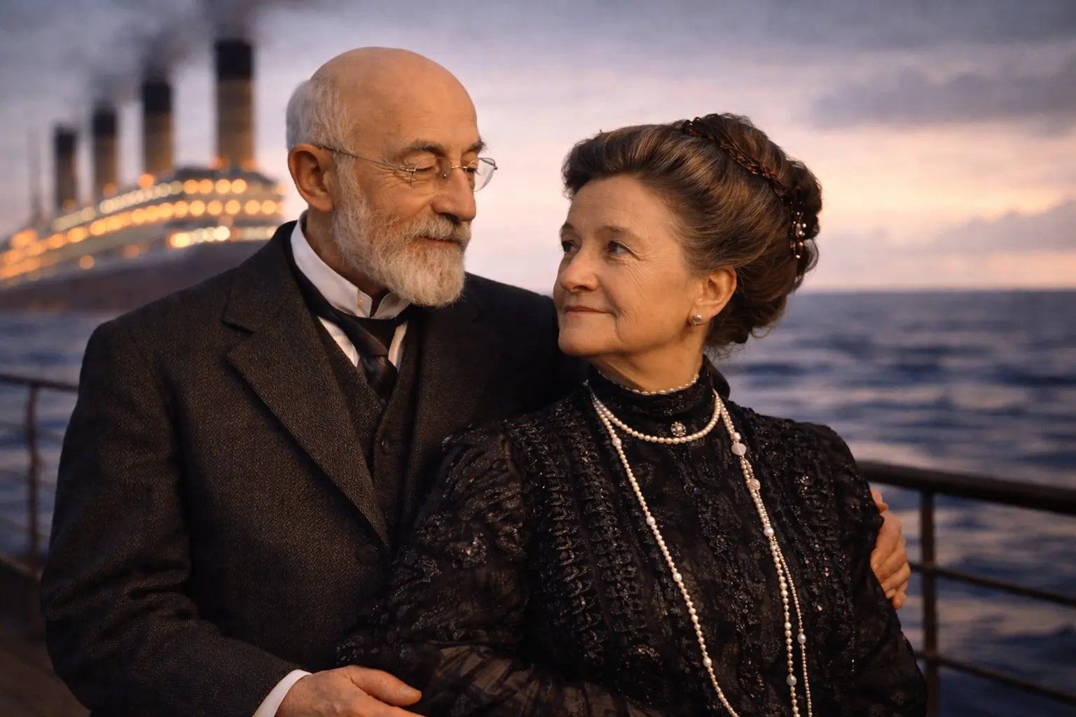 Isidor et Ida Straus, couple du Titanic resté uni jusqu’au naufrage