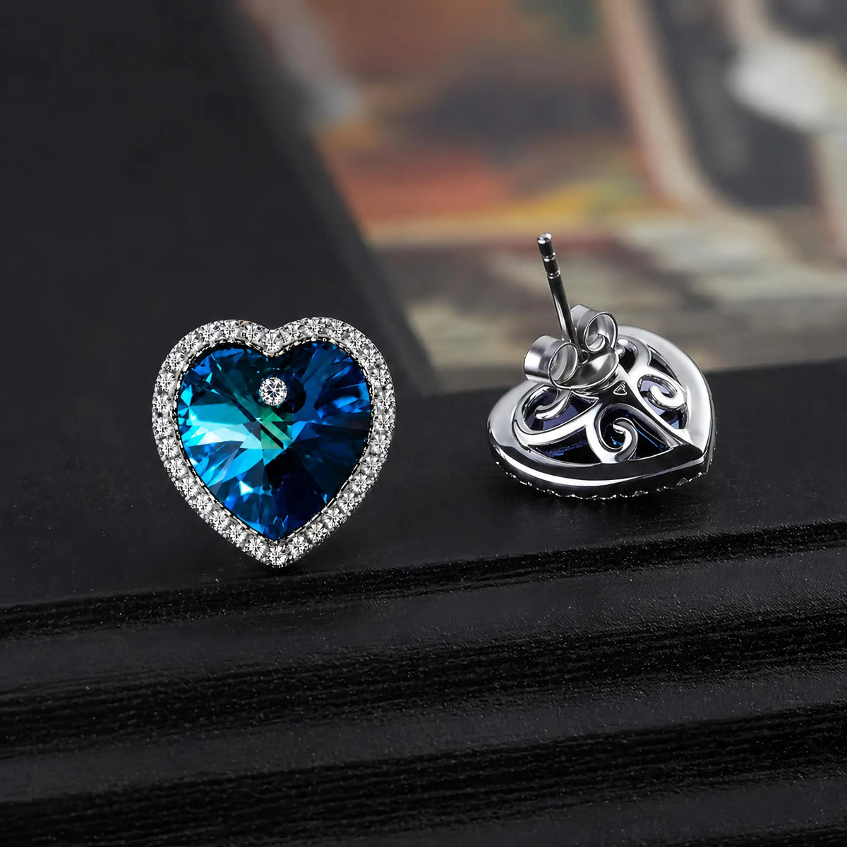 Boucles d'Oreilles Bijou Coeur de l'Océan