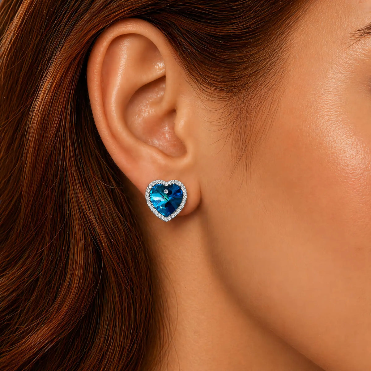 Boucles d'Oreilles Collier Coeur de l'Océan