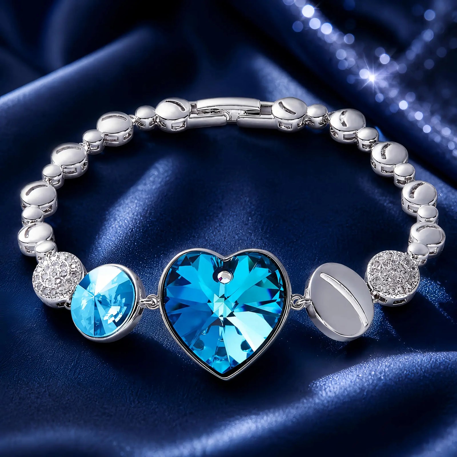 Bracelet Coeur de l'Océan avec cristal