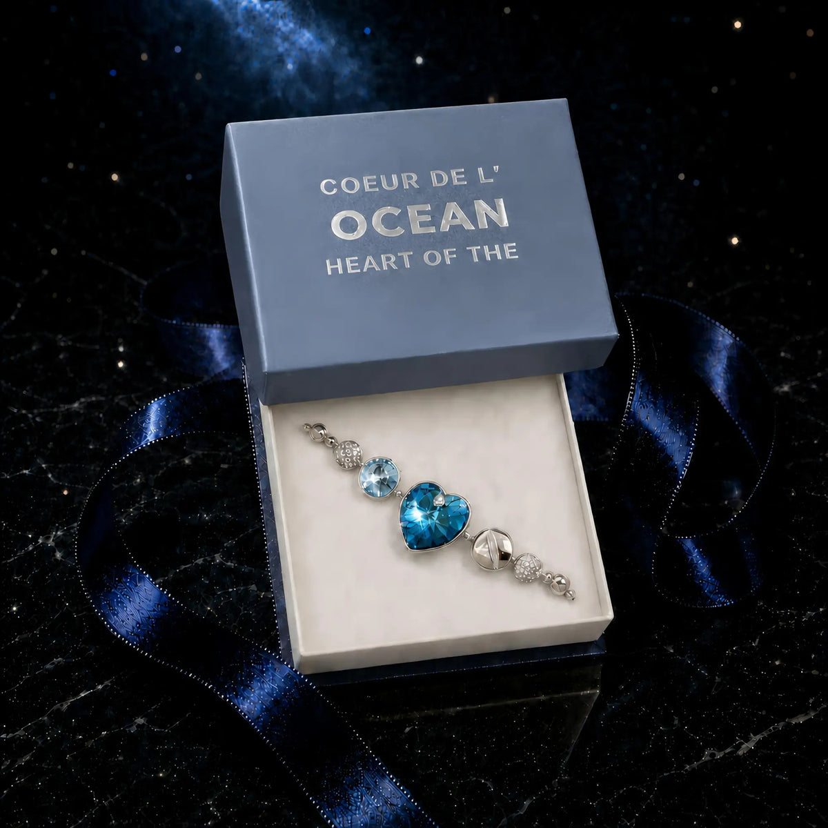 Bracelet Titanic Coeur de l'Océan dans son écrin